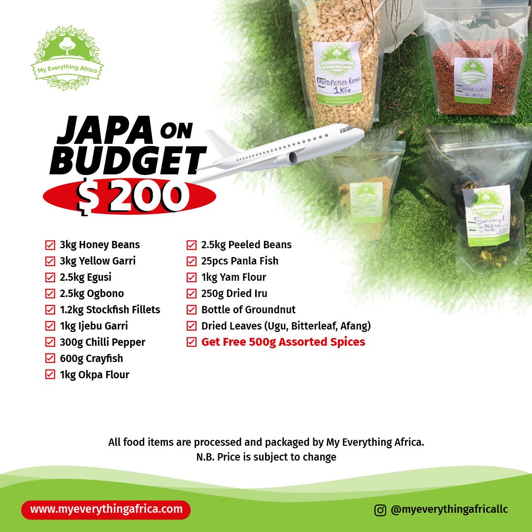 Japa on Budget - $200 Bundle - My Everything Africa